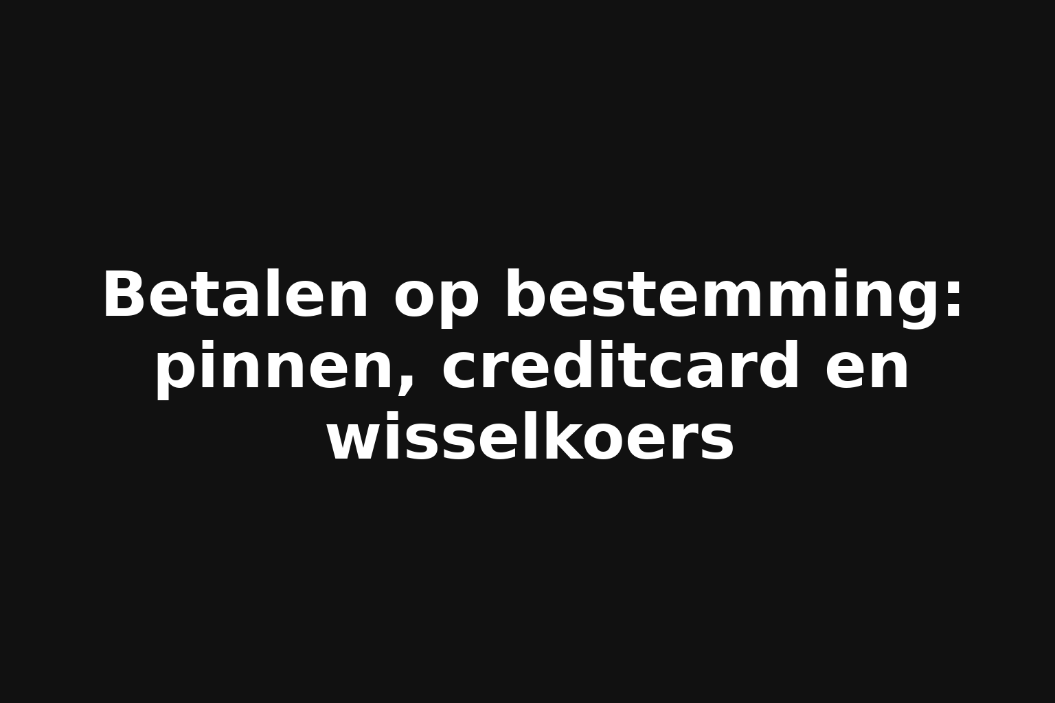 Betalen op bestemming: pinnen, creditcard en wisselkoers Betalen op bestemming: pinnen, creditcard en wisselkoers