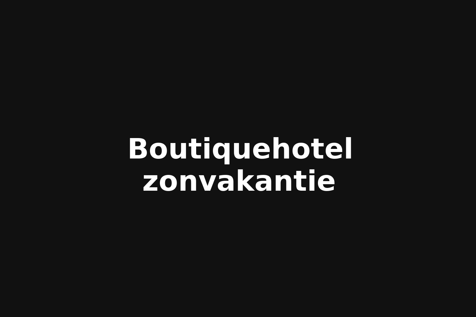 Boutiquehotel zonvakantie