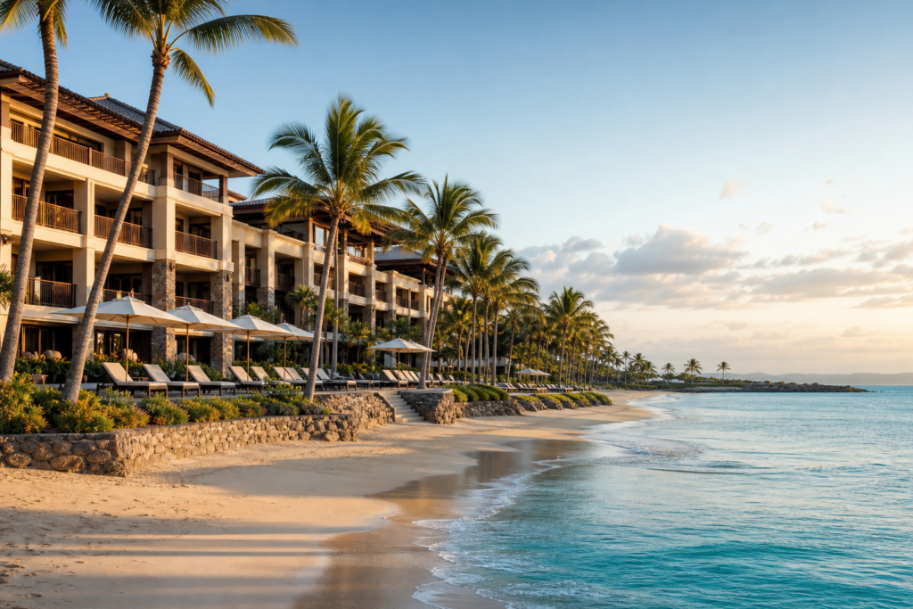 Hotel direct aan het strand