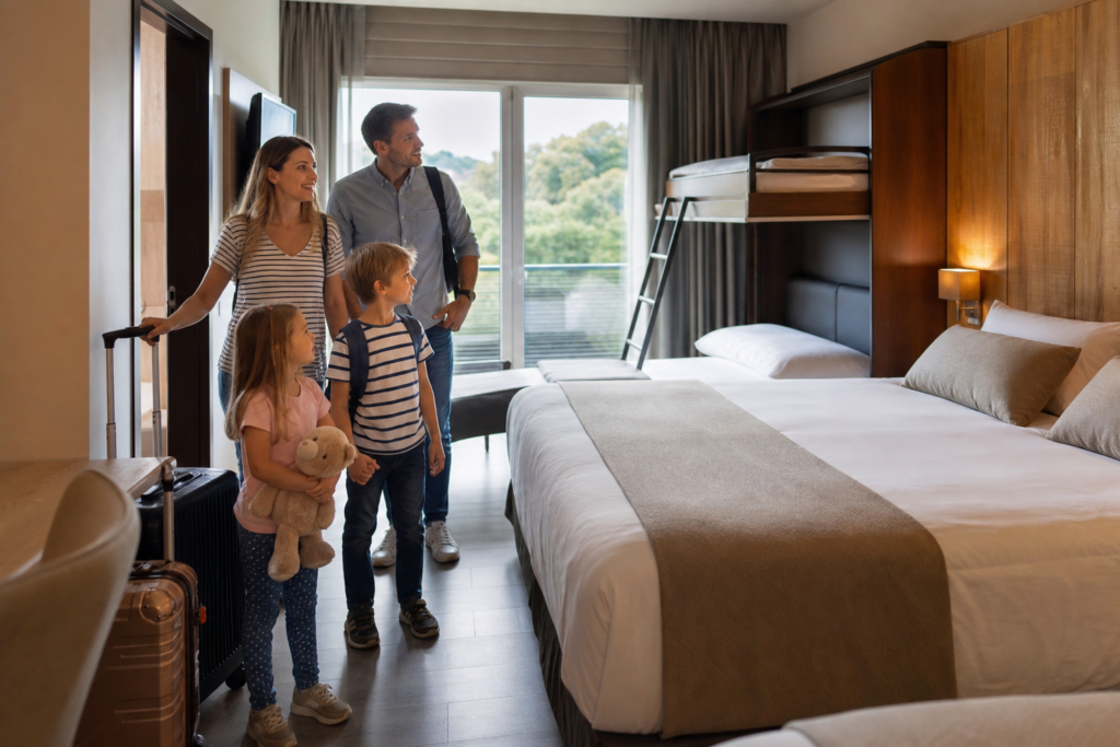 Hotel met familiekamer