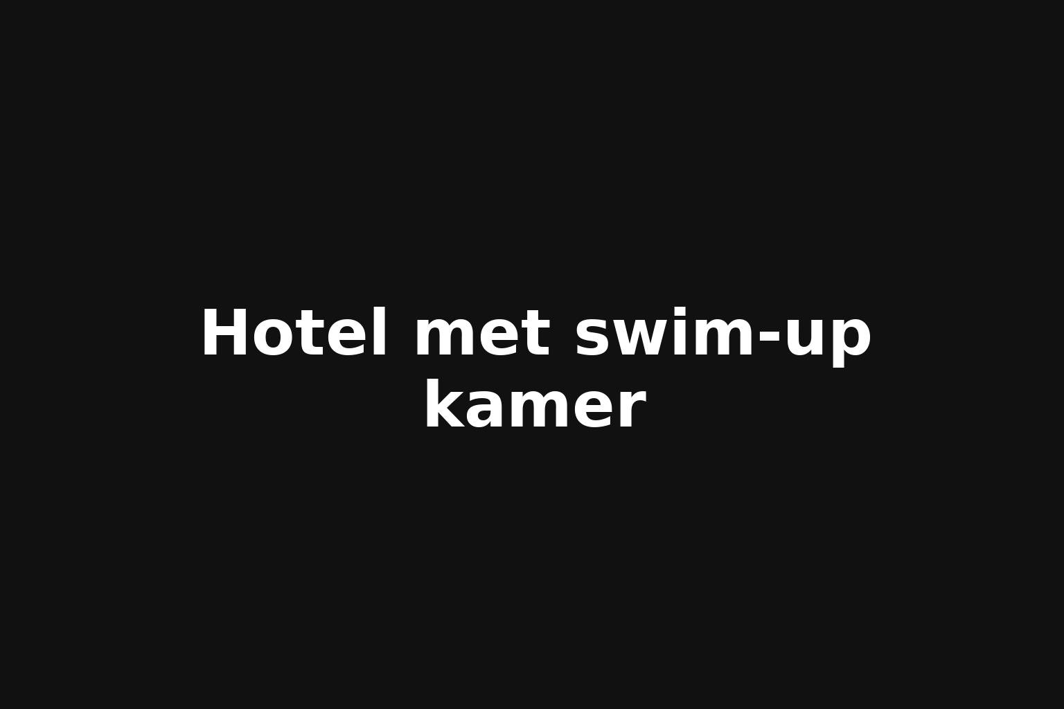 Hotel met swim-up kamer Hotel met swim-up kamer
