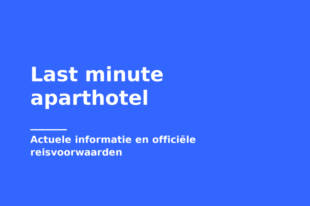 Last minute aparthotel