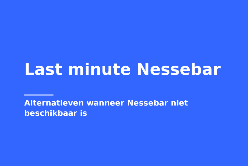 Last minute Nessebar